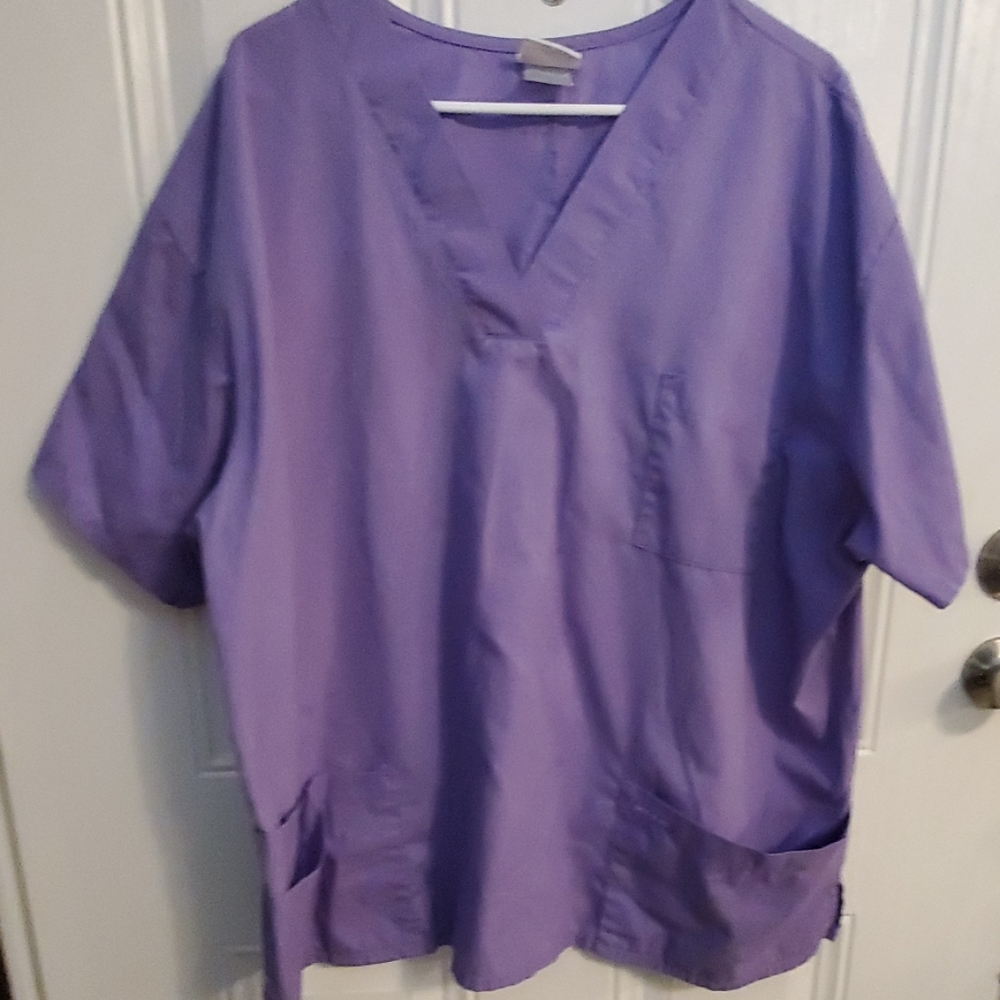 Purple scrub top